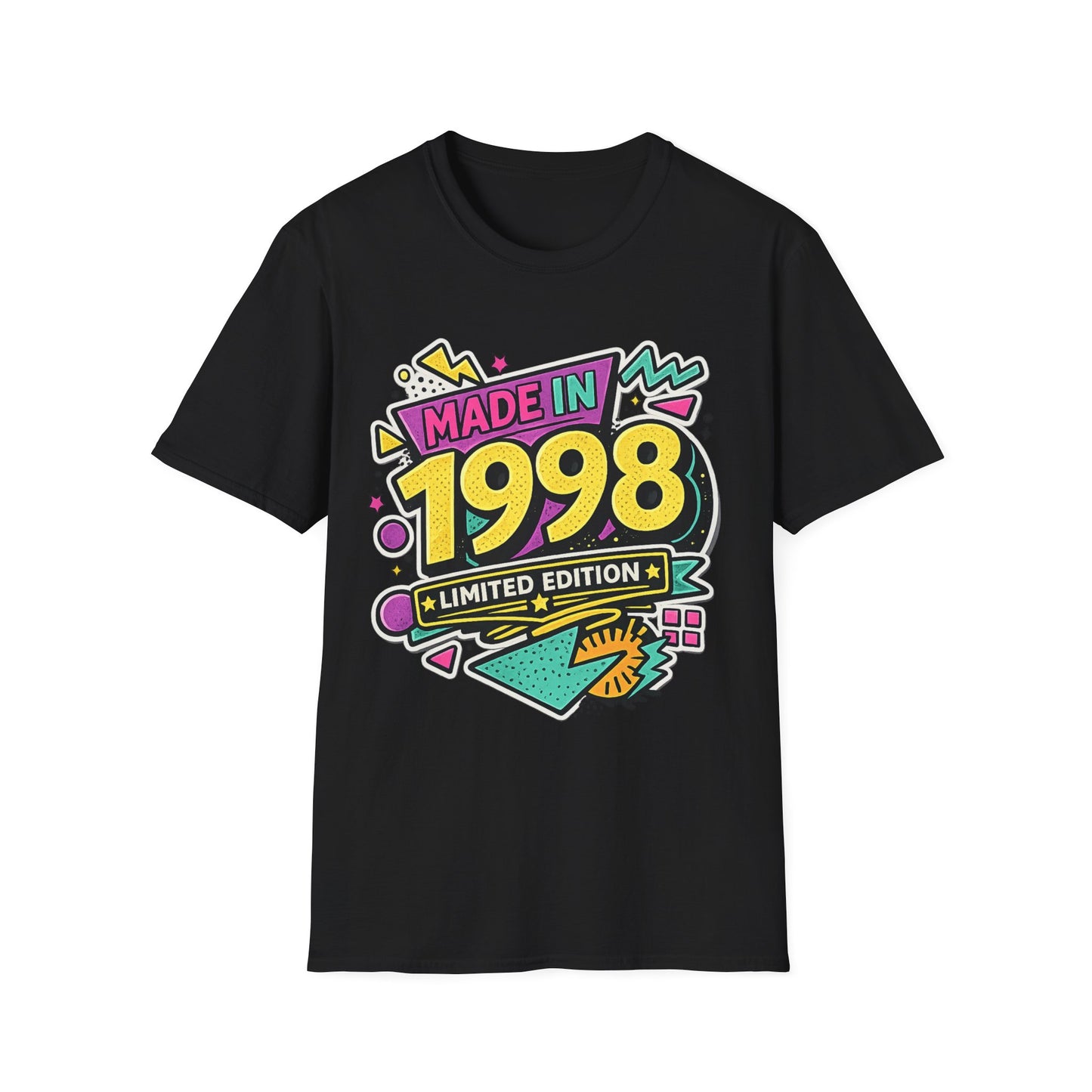 Vintage 1998 Retro T-Shirt | 1998 Birth Year Shirt | Retro 90s Graphic Tee