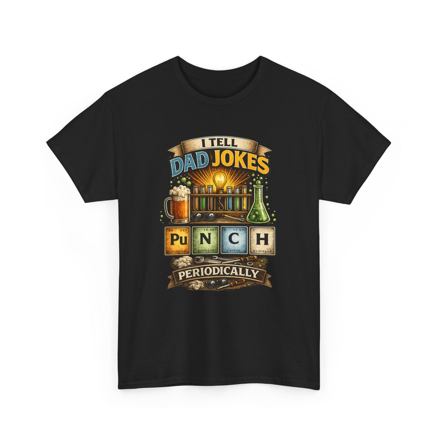 I Tell Dad Jokes Periodically Shirt | Funny Science Dad Tee | Chemistry Pun Fathers Day Gift