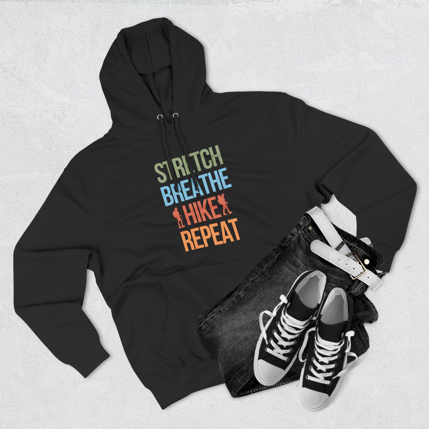 Hiking Fleece Hoodie – Outdoor Adventure Sweatshirt, Gift for Nature Lovers