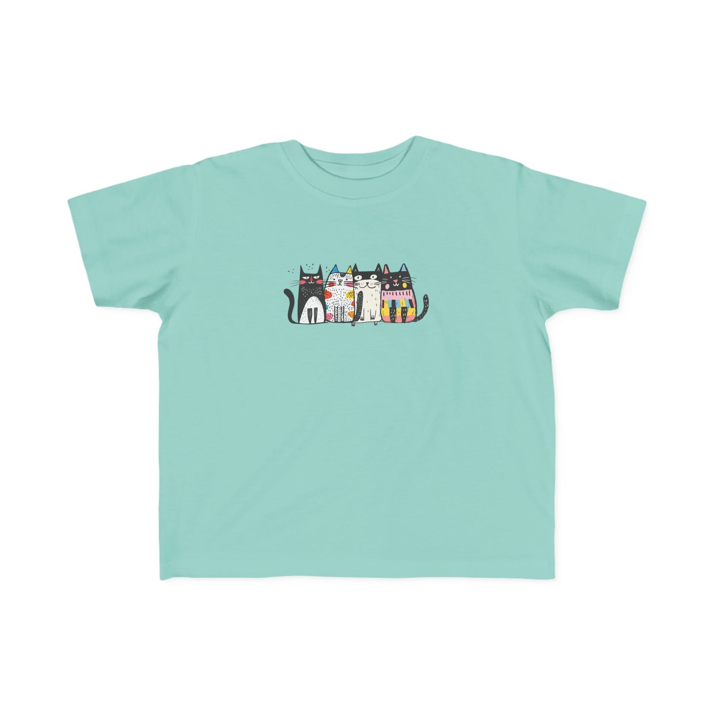 Charming Cat Toddler Tee | Cute Kids Cat T-Shirt | Cat Graphic Shirt for Toddlers | Animal Lover Gift
