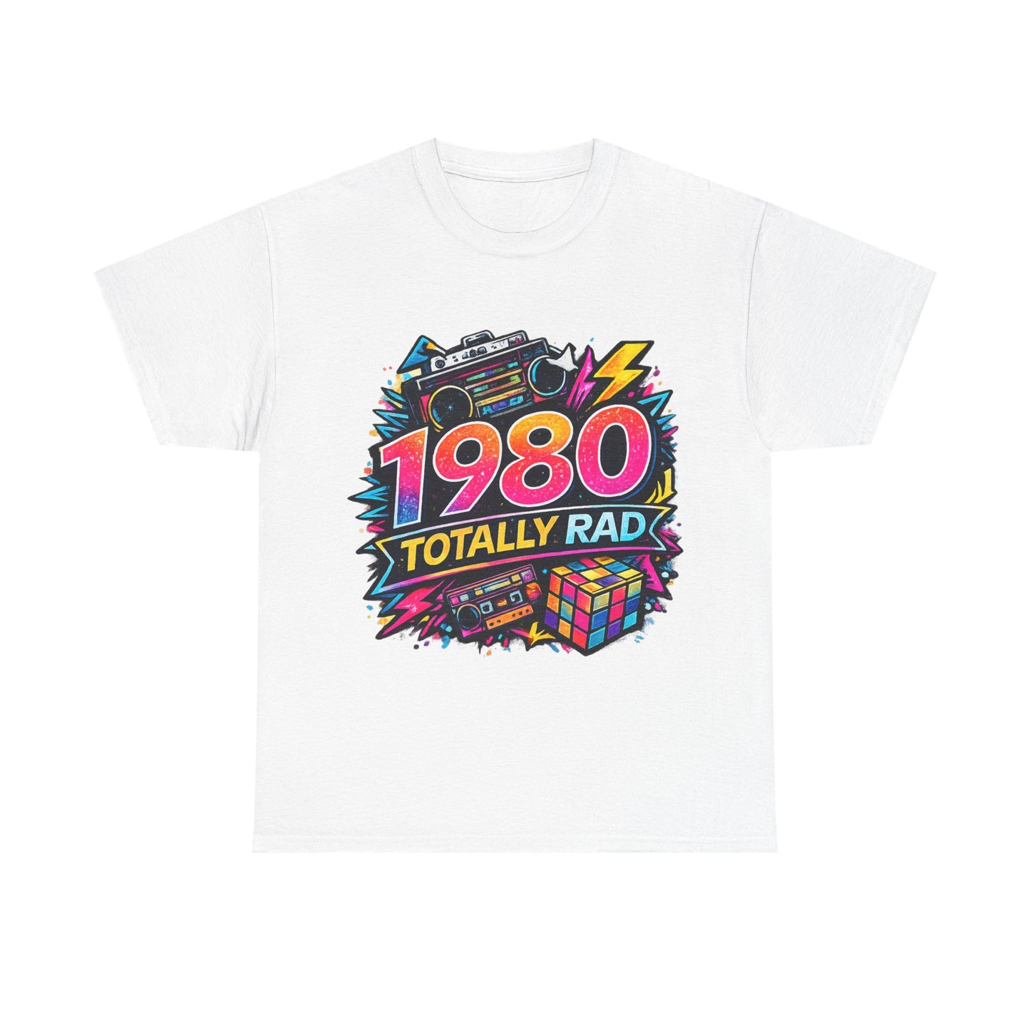 Retro 1980 T-Shirt Born in 1980, Vintage 80s Birthday Shirt, Unisex Graphic Tee Gift
