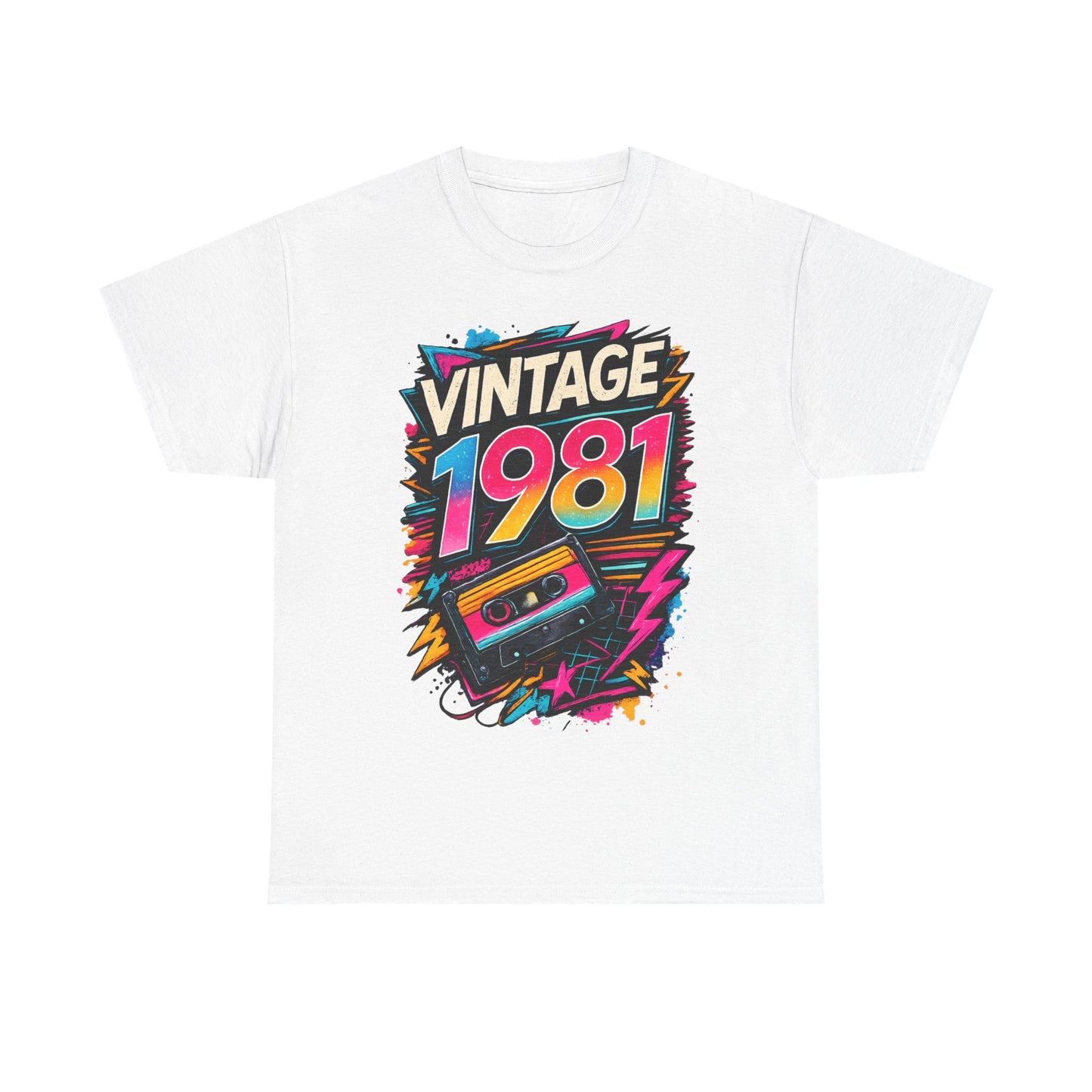 Vintage 1981 Retro T-Shirt | 1981 Birth Year Shirt | 80s Graphic Tee
