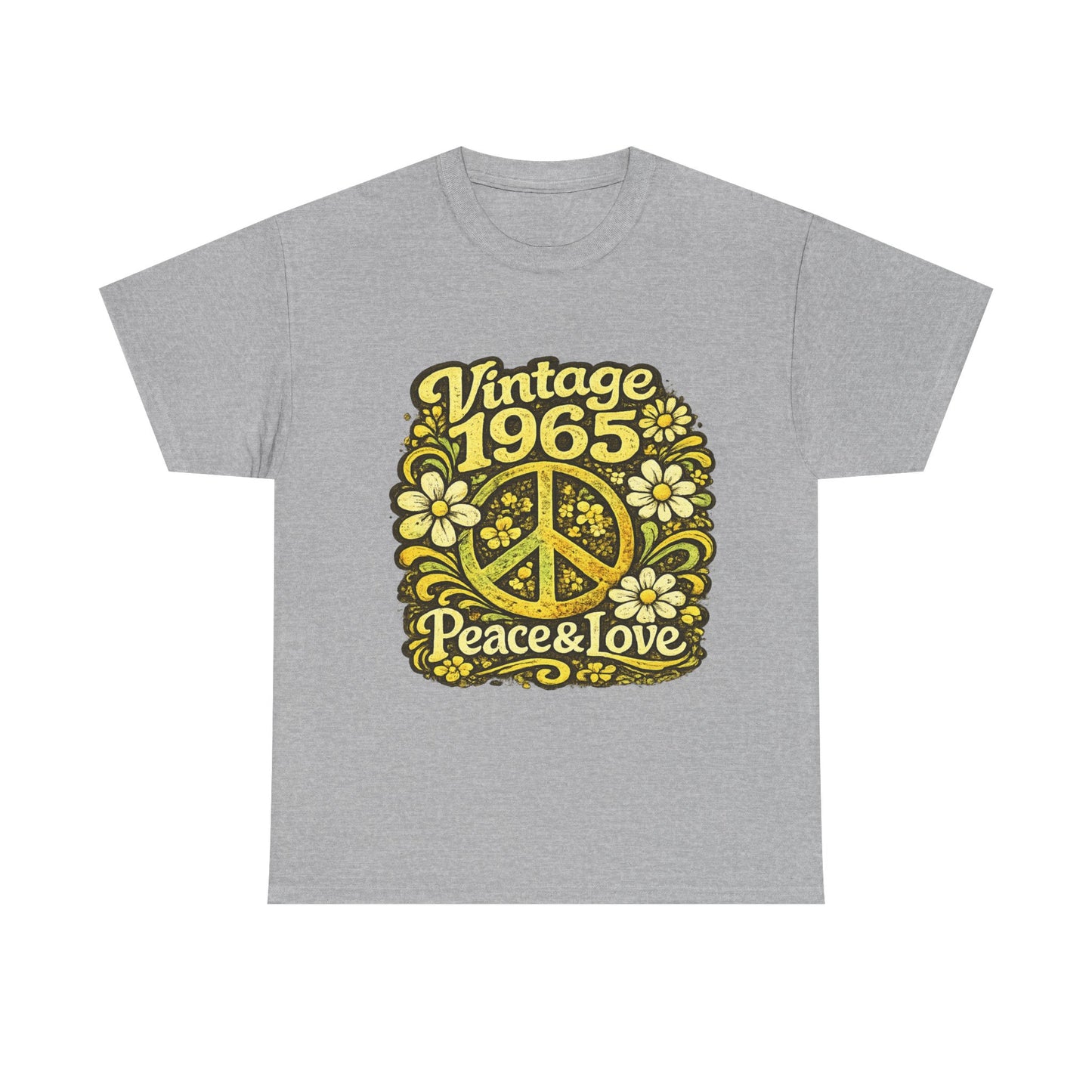 Vintage 1965 Retro T-Shirt – Born to Vibe 1965 Shirt, 60s Hippie Graphic Tee, Retro Birth Year Shirt, 1965 Birthday Gift