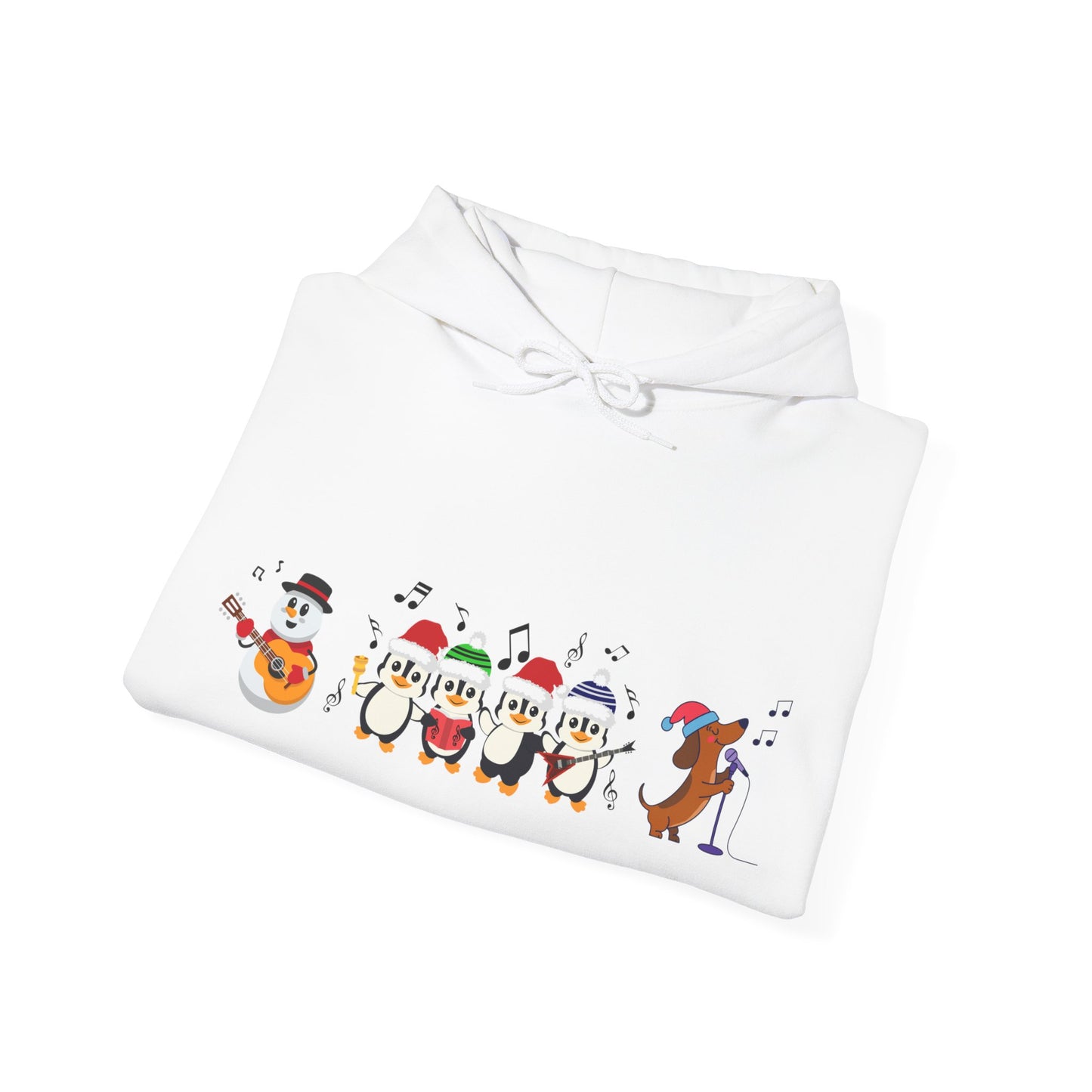 Singing Penguins Christmas Hoodie – Cute Holiday Choir Sweatshirt