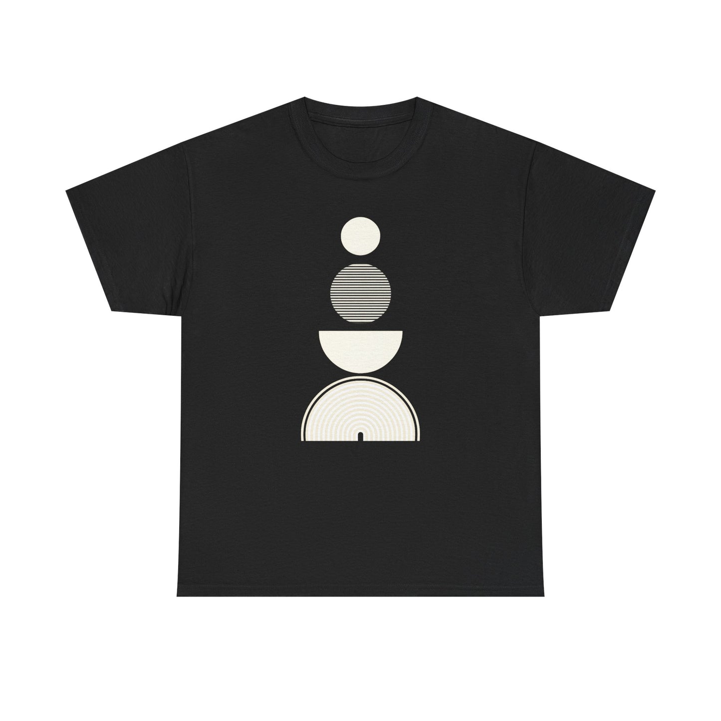 Minimalist Moon Phases T-Shirt | Geometric Lunar Phase Graphic Tee