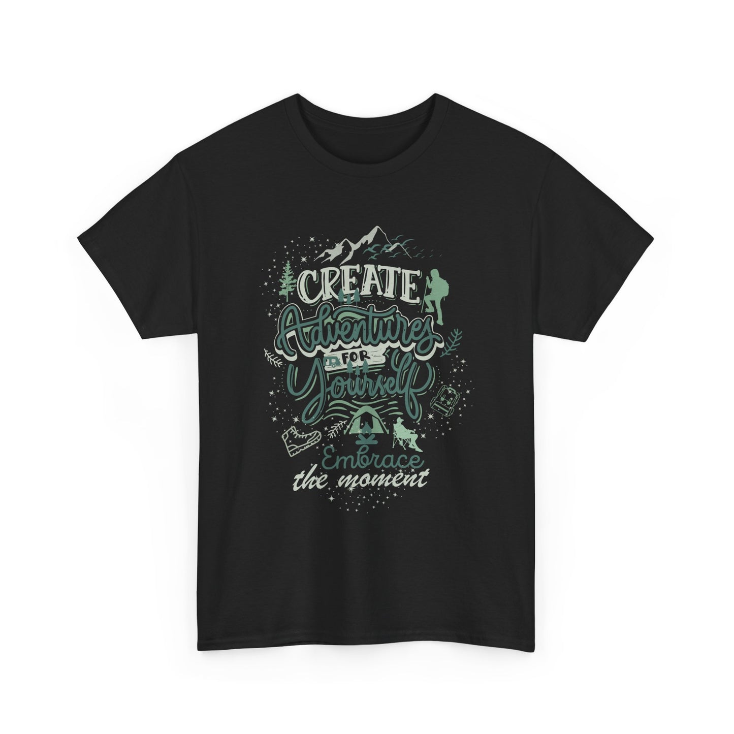 Create Adventures for Yourself T-Shirt | Adventure Hiking Graphic Tee | Nature Lover Outdoor Shirt