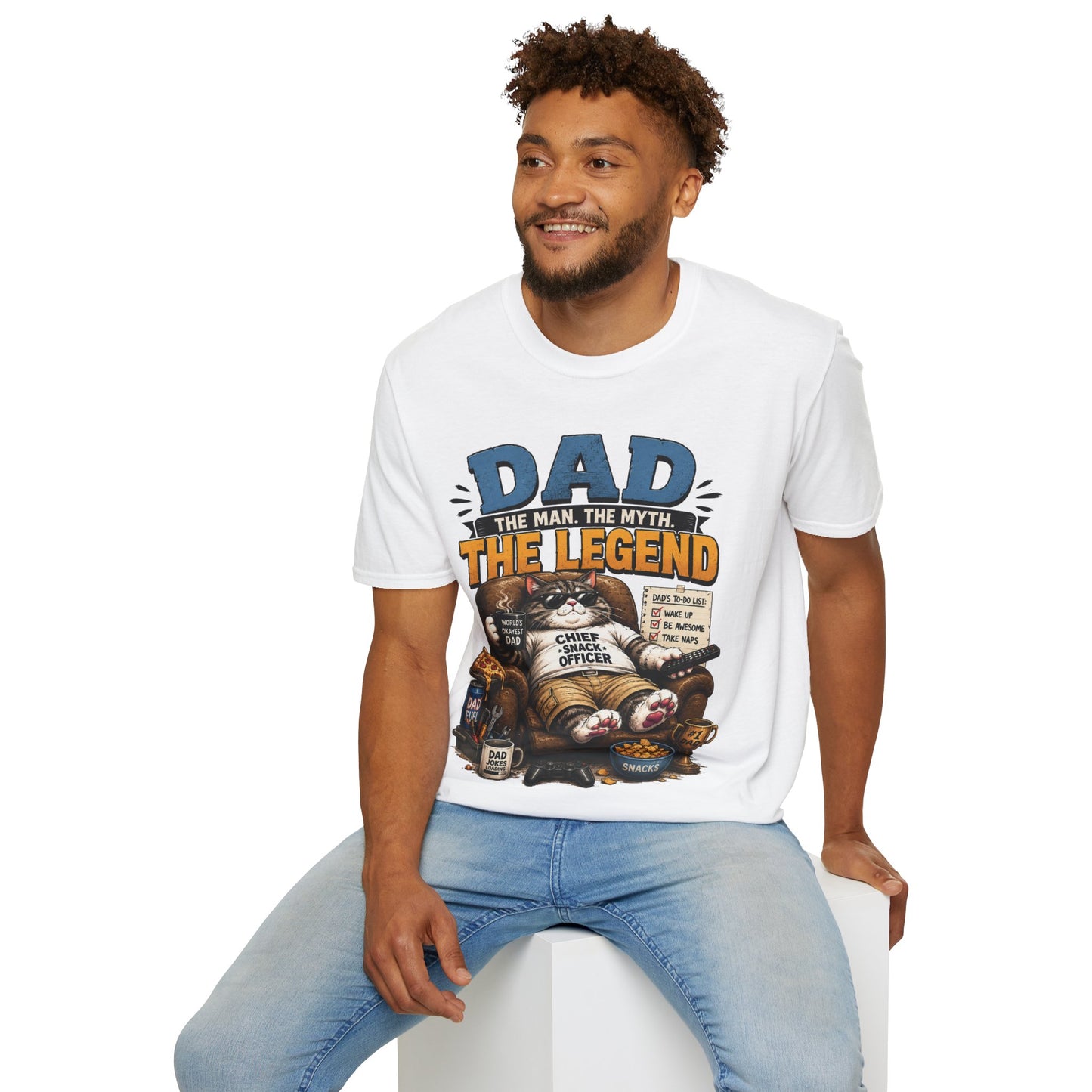 Dad The Man The Myth The Legend Shirt – Funny Father’s Day Gift for Dad, Vintage Dad Tee, Cool Dad Graphic T-Shirt