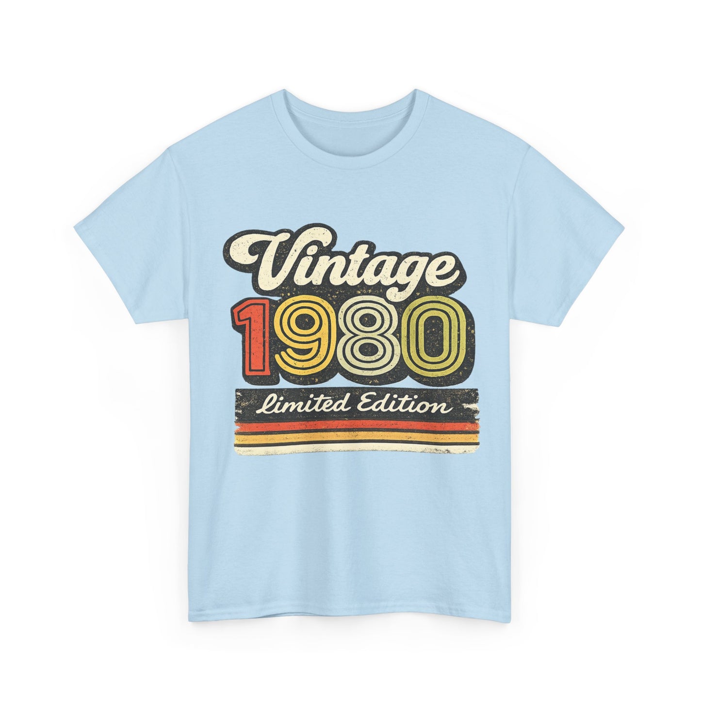 Retro 1980 T-Shirt Born in 1980, Vintage 80s Birthday Shirt, Unisex Graphic Tee Gift