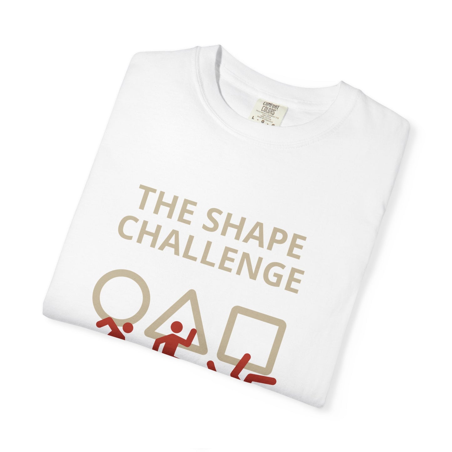 Shape Challenge Korean Game Inspired T-Shirt | Triangle Circle Square Graphic Tee | Front & Back Print Gamer Shirt