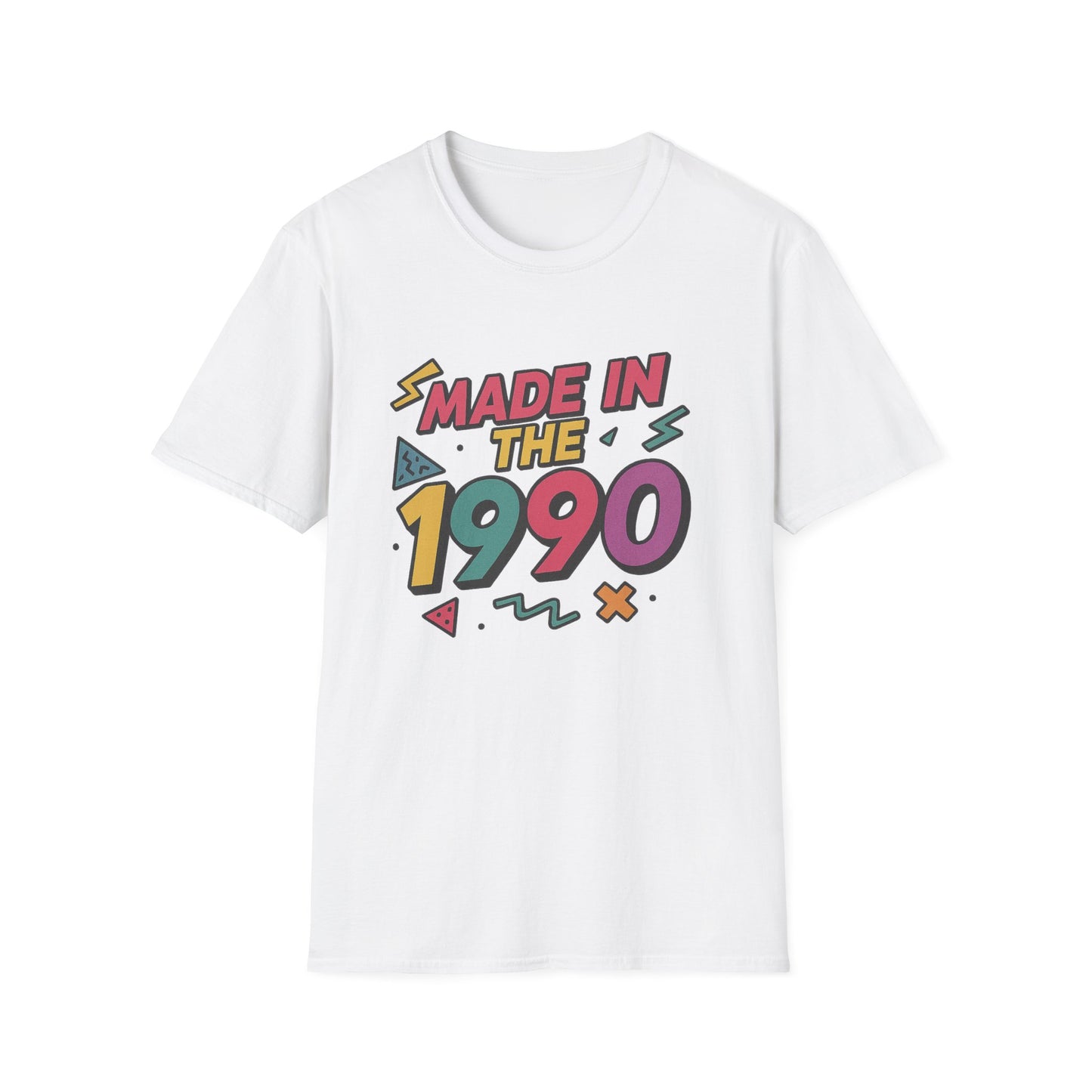 Made in 1990 T-Shirt Retro 90s Birthday Vintage Year Tee