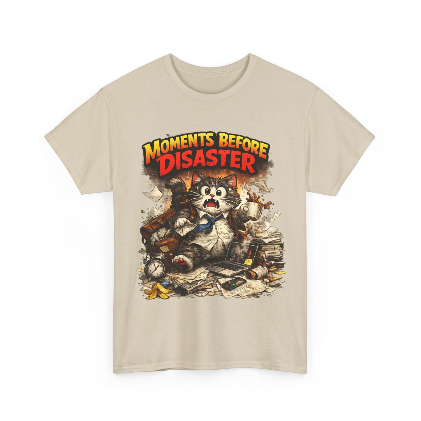 Moments Before Disaster Cat T-Shirt, Funny Cat Graphic Tee, Chaos Animal Shirt, Vintage Cat Tee, Trash Panda Gift