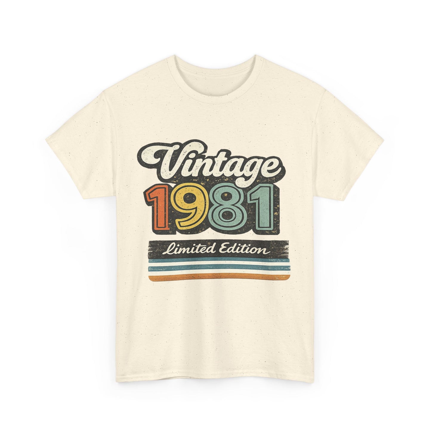 Vintage 1981 Retro T-Shirt | 1981 Birth Year Shirt | 80s Graphic Tee