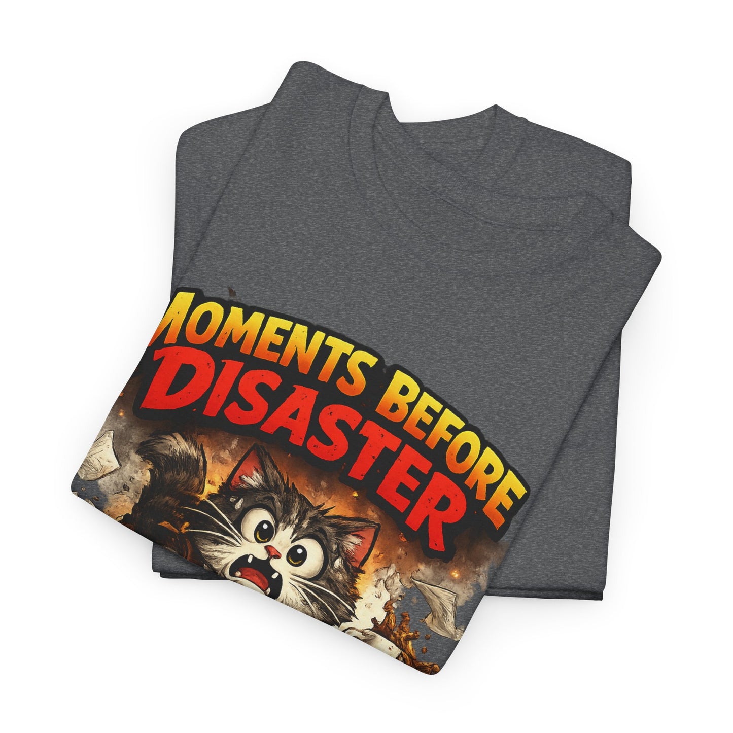 Moments Before Disaster Cat T-Shirt, Funny Cat Graphic Tee, Chaos Animal Shirt, Vintage Cat Tee, Trash Panda Gift