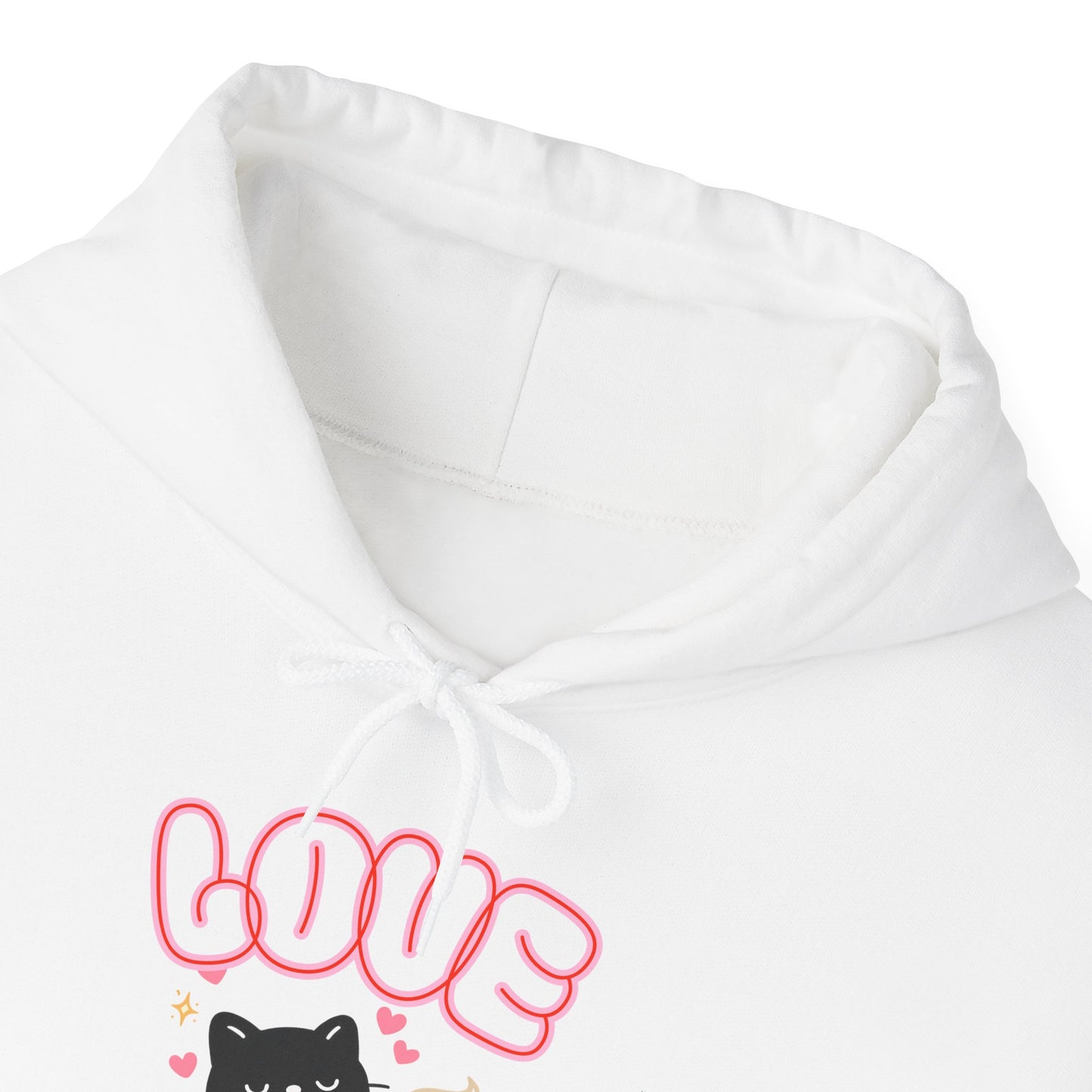 Love at First Sip Cat Hoodie | Cute Coffee Lover Unisex Sweatshirt