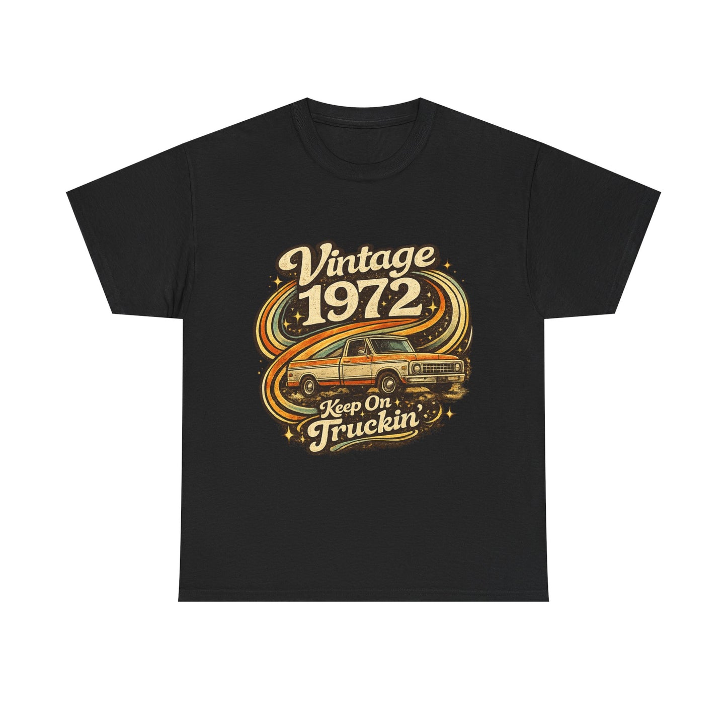 Vintage 1972 Retro T-Shirt | 1972 Birth Year Shirt | Retro 70s Graphic Tee