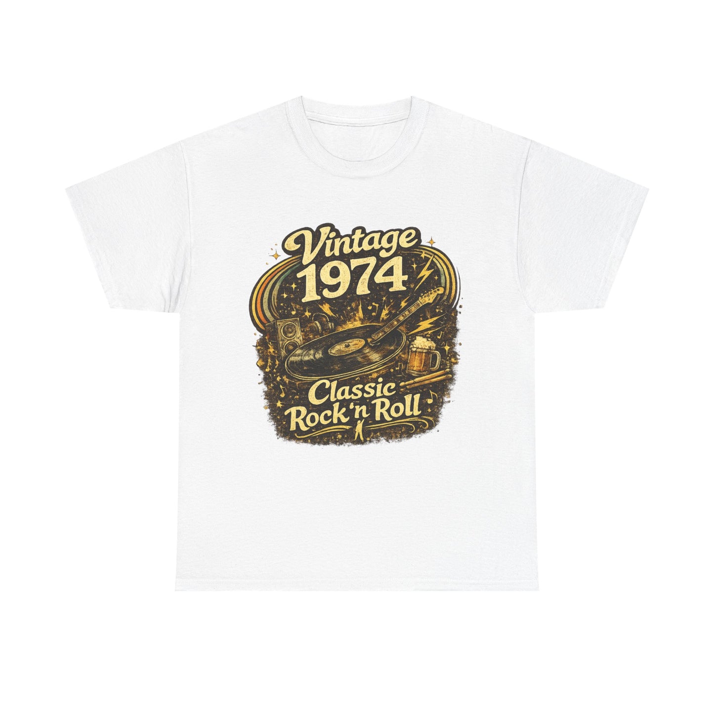 Vintage 1974 Retro T-Shirt | 1974 Birth Year Shirt | Retro 70s Graphic Tee