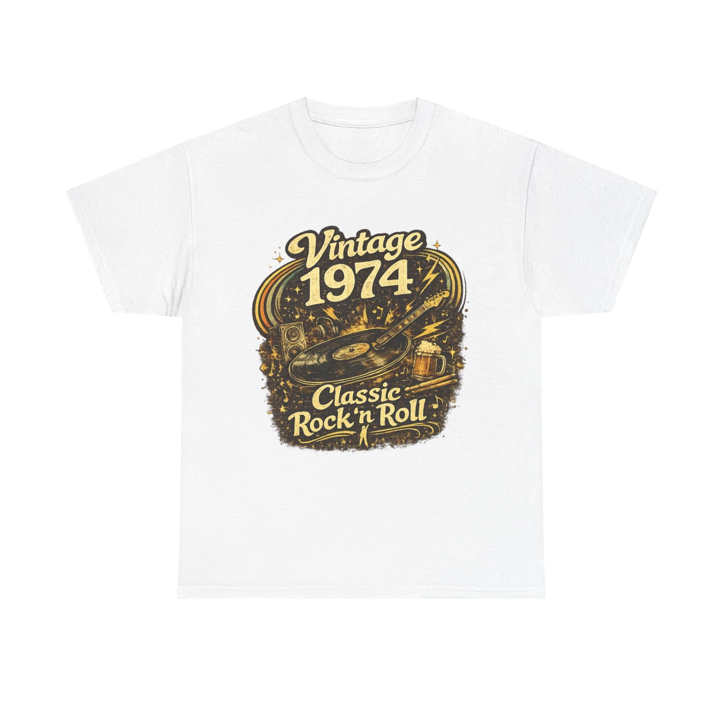 Vintage 1974 Retro T-Shirt | 1974 Birth Year Shirt | Retro 70s Graphic Tee