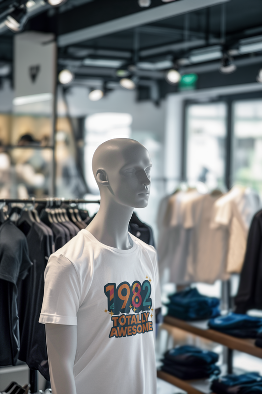 Retro Vibe 1982 T-Shirt Born to Vibe Cotton Tee, Vintage 80s Style Unisex Shirt, Birthday Gift, Casual Everyday Top